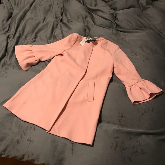 NEW Anthropologie Graceanne Flutter-Sleeve Coat - Picture 6 of 8
